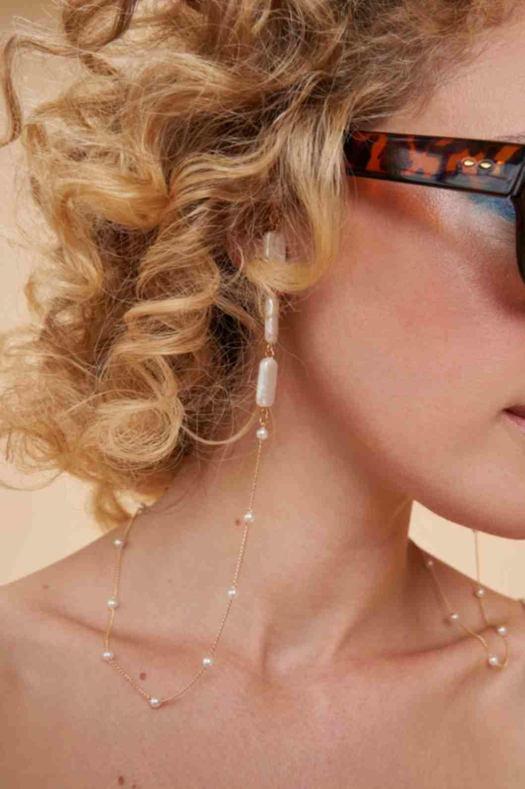 Delicate Chain Sunglasses Chain - Pearl