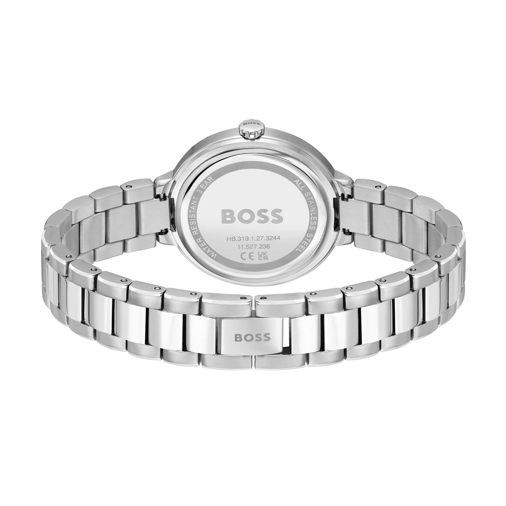 Sena Pink Dial With Stainless Steel Bracelet Strap