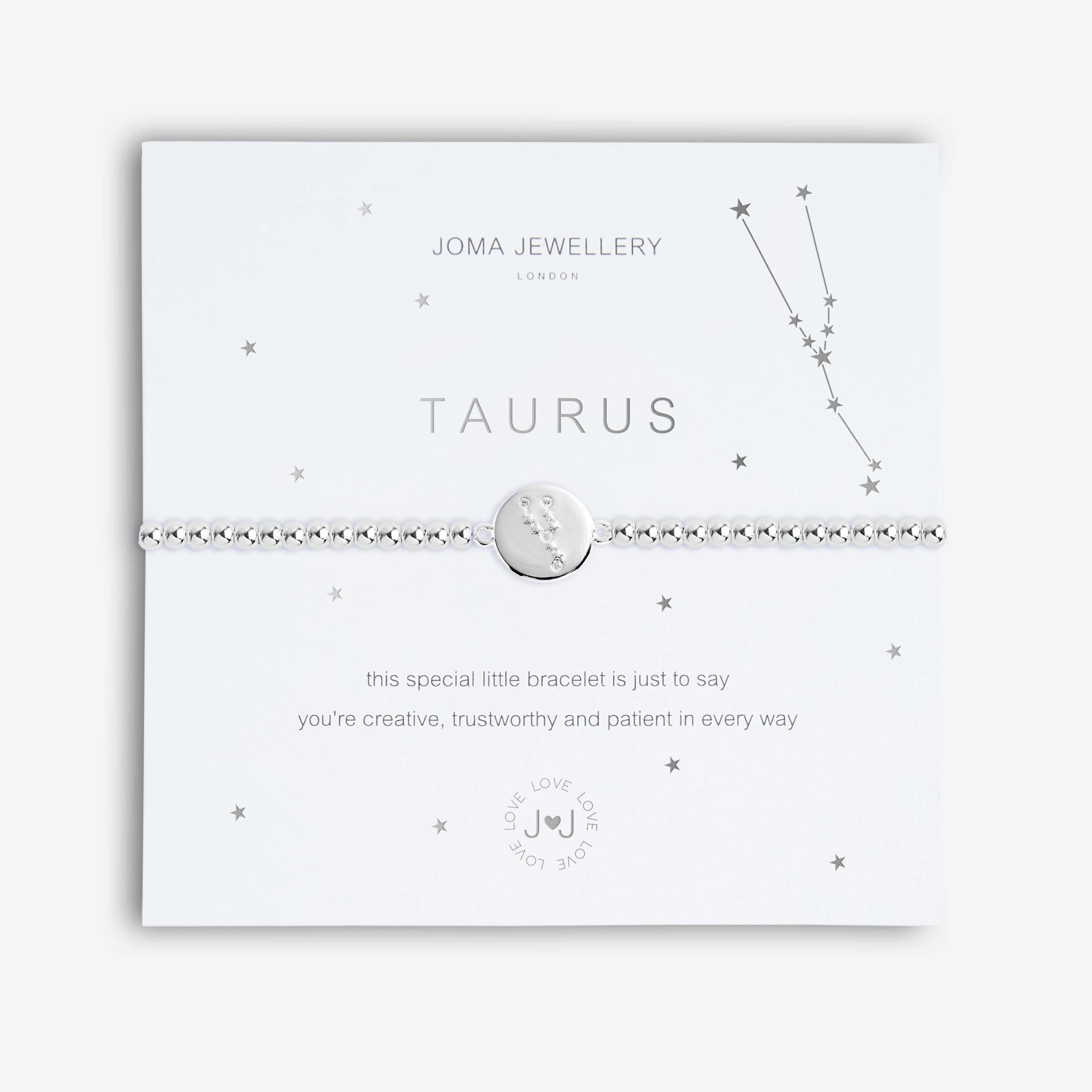 A Little | Taurus | Silver | Bracelet | 17.5cm Stretch