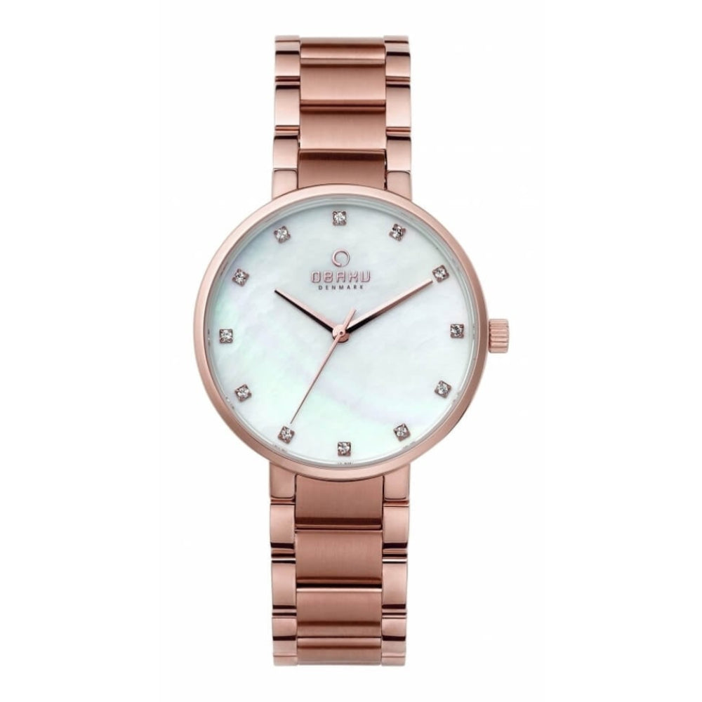 GLAD - FUSCIA Rose Gold Plated Stainless Steel Watch