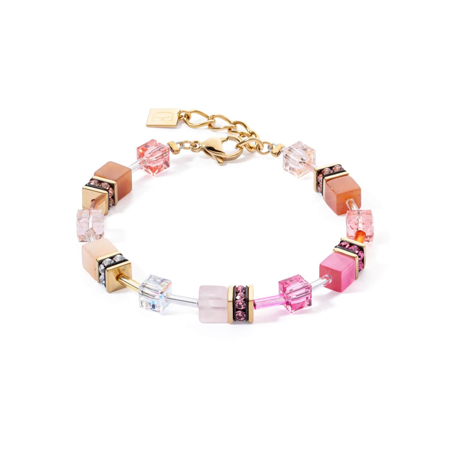 GeoCUBE Iconic Precious Bracelet In Rose-Orange