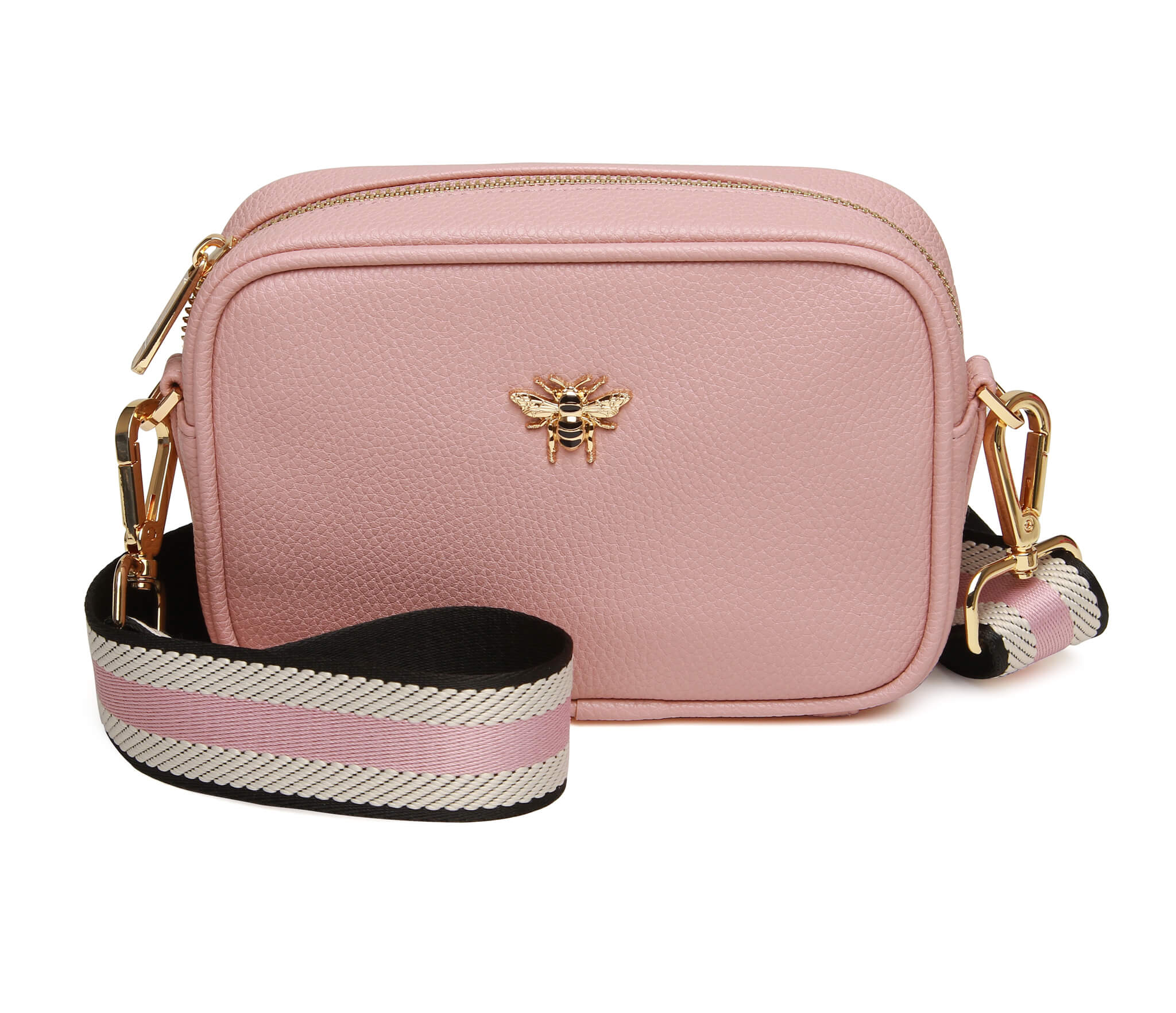 Mini Mayfair W Webbing Strap Bag In Pink