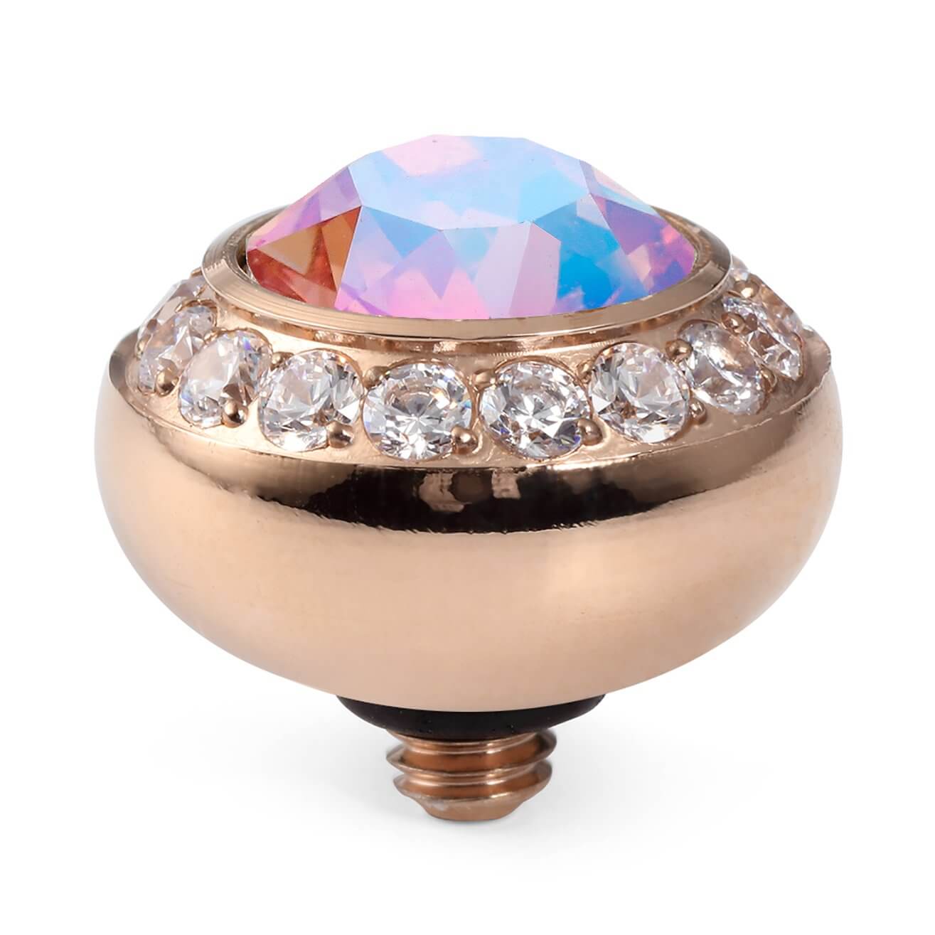 Tondo Deluxe (Rg/P) 10mm Light Rose Shimmer Top