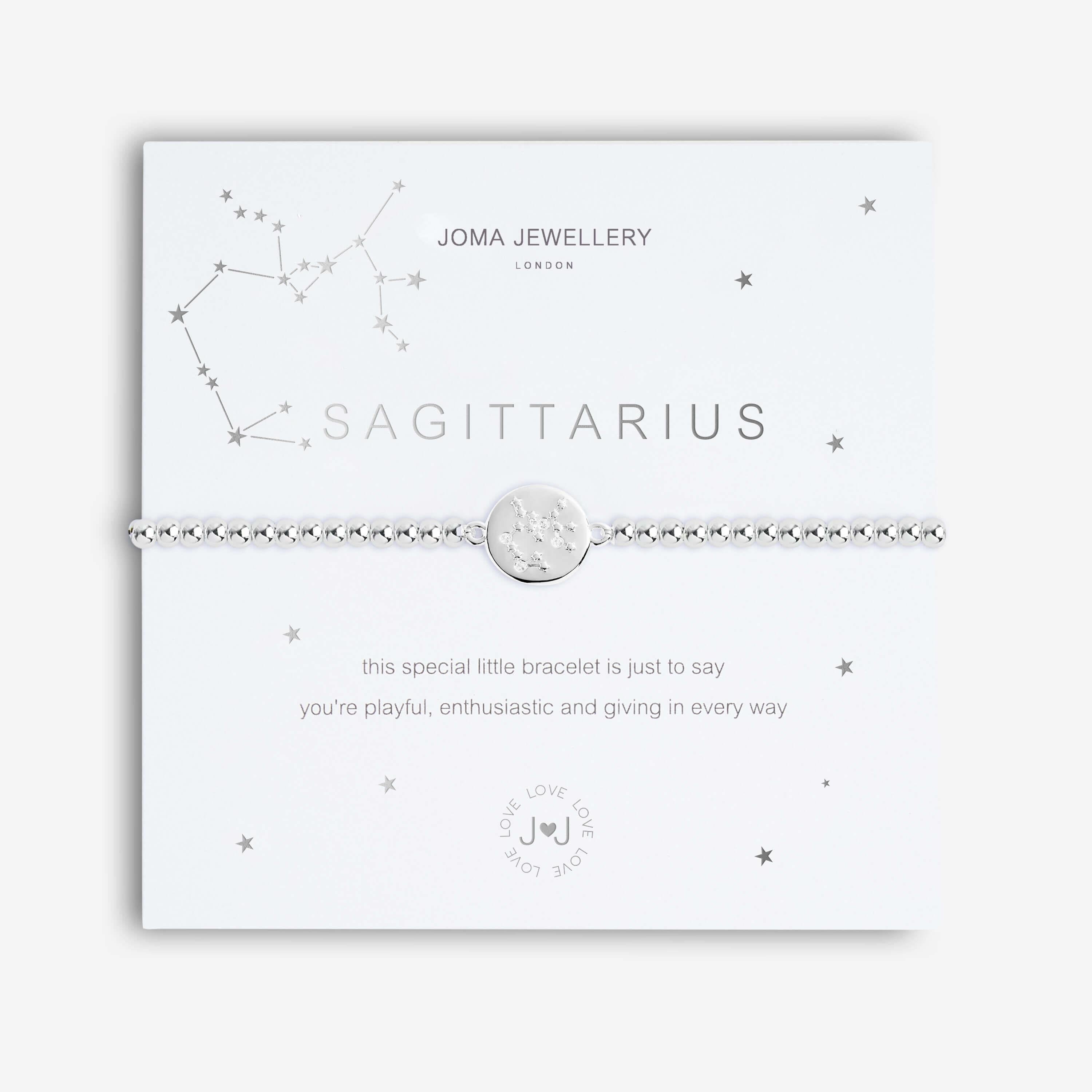 A Little | Sagittarius | Silver | Bracelet | 17.5cm Stretch