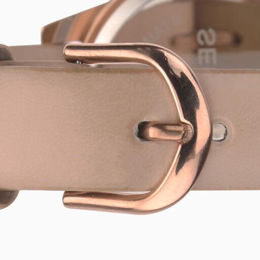 RG Case & PU Strap With Rose Dial Ladies Watch