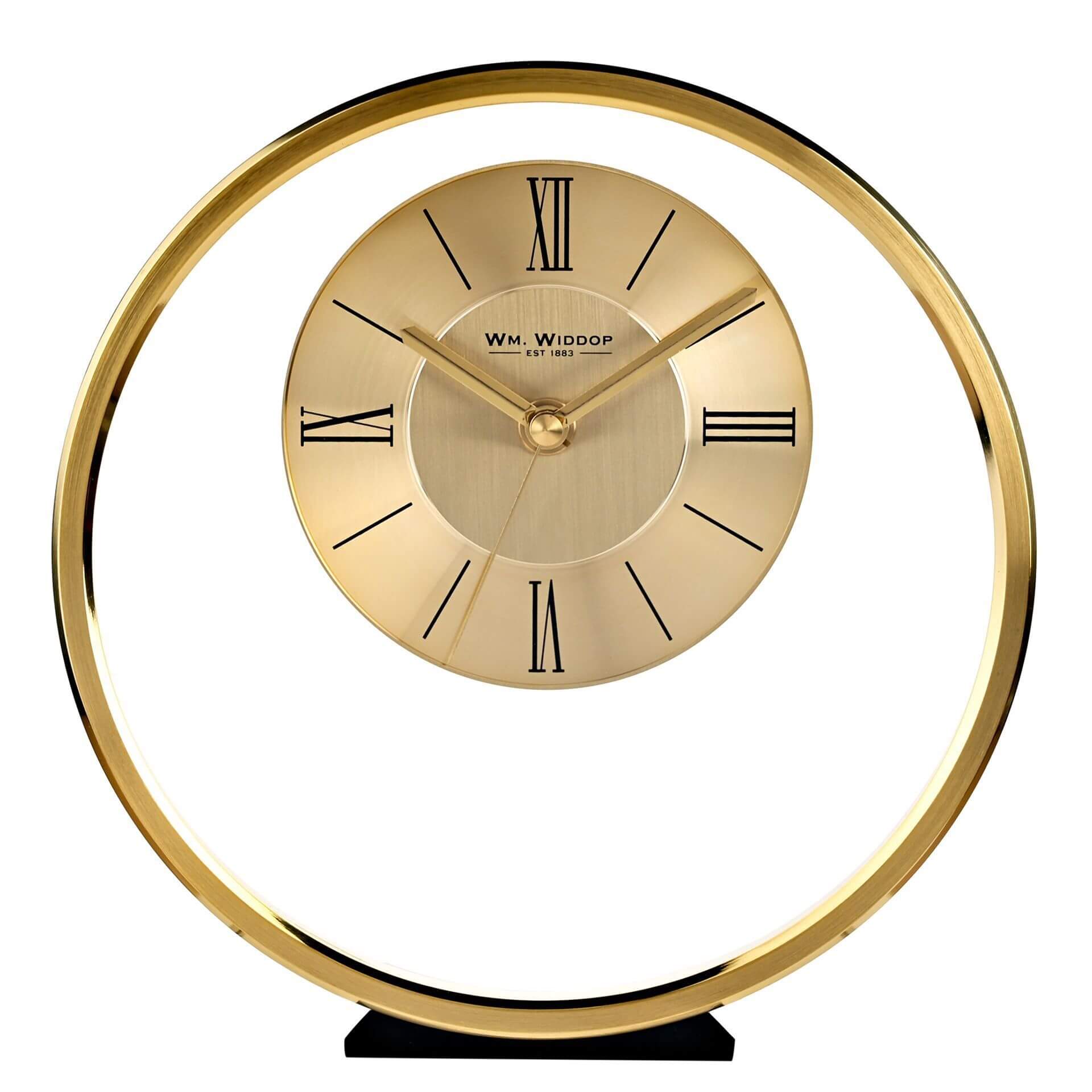 Round Gold Mantel Clock