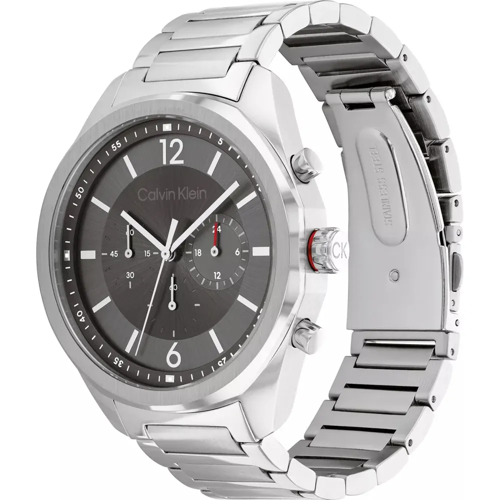 Force Stainless Steel Multifunctional Gents Watch