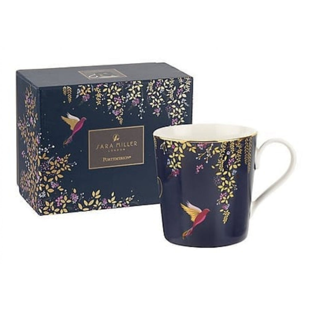 The Chelsea Collection Navy Hummingbird Mug