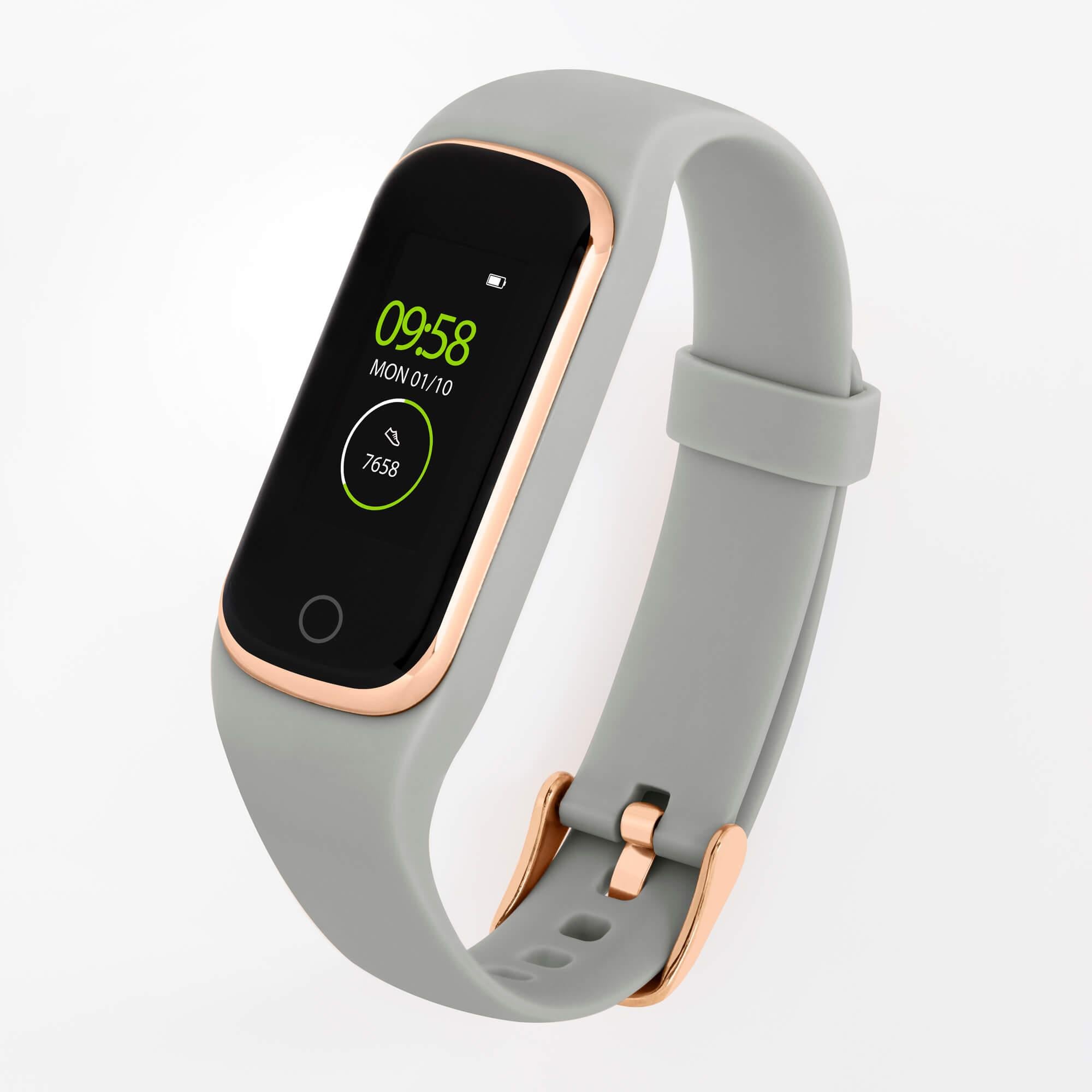 Series 8 Grey & Rose Gold Slimline Sport Smart Watch