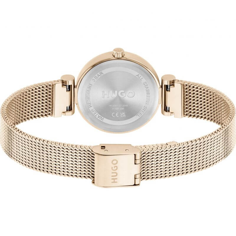 #SWEET RG Tone Mesh Strap Purple Dial Ladies Watch
