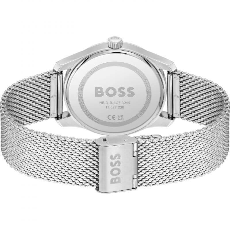Principle SS Mesh Strap With Blue Dial Gents Watch
