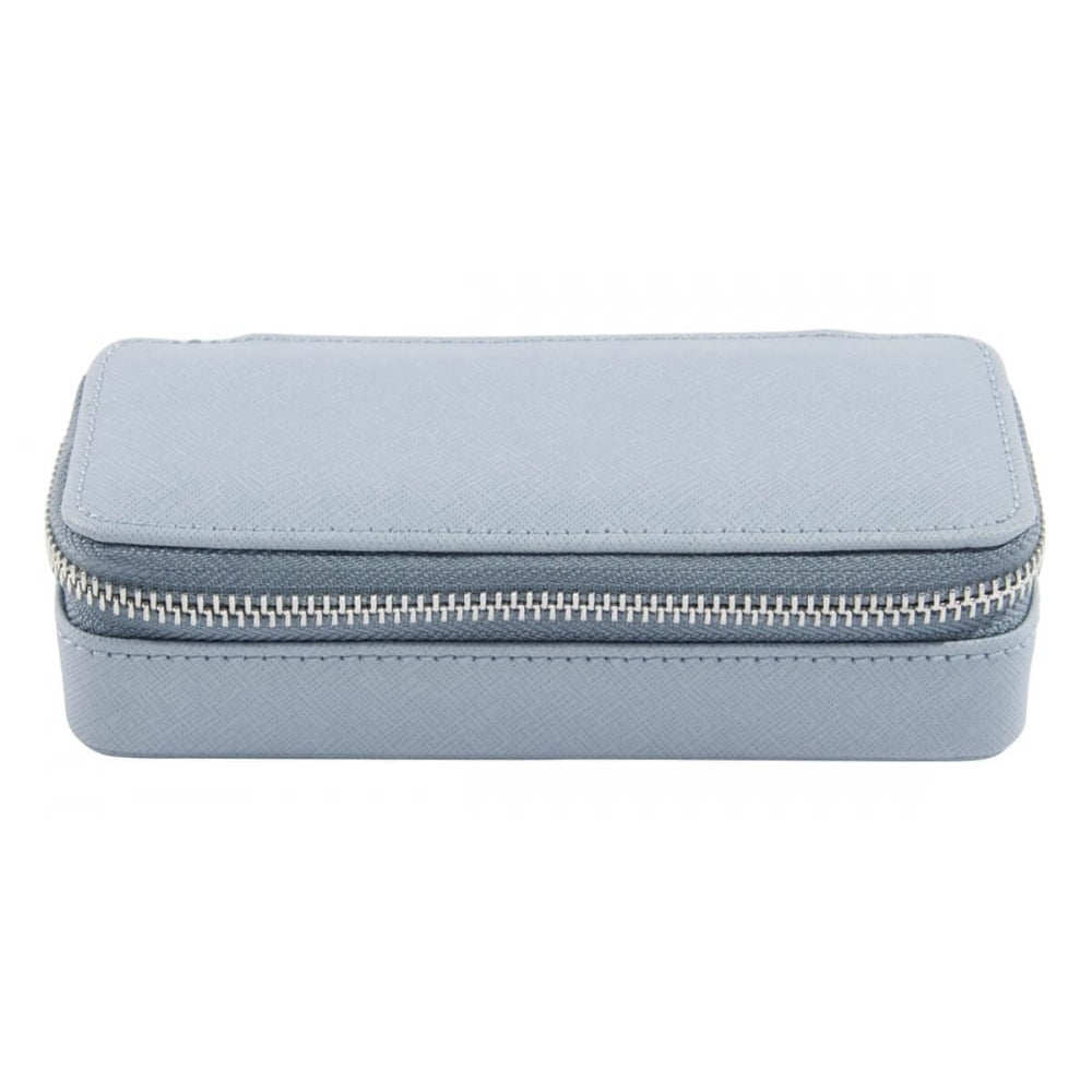 Dusky Blue Medium Travel Jewellery Box