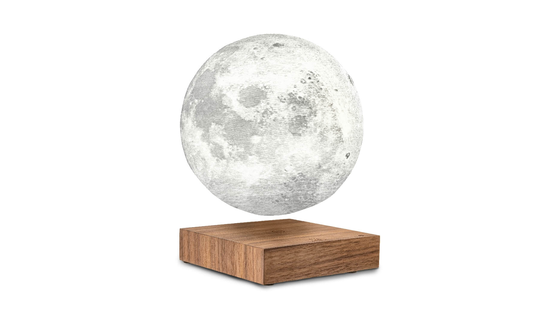 Smart Moon Lamp- Natural Walnut Wood