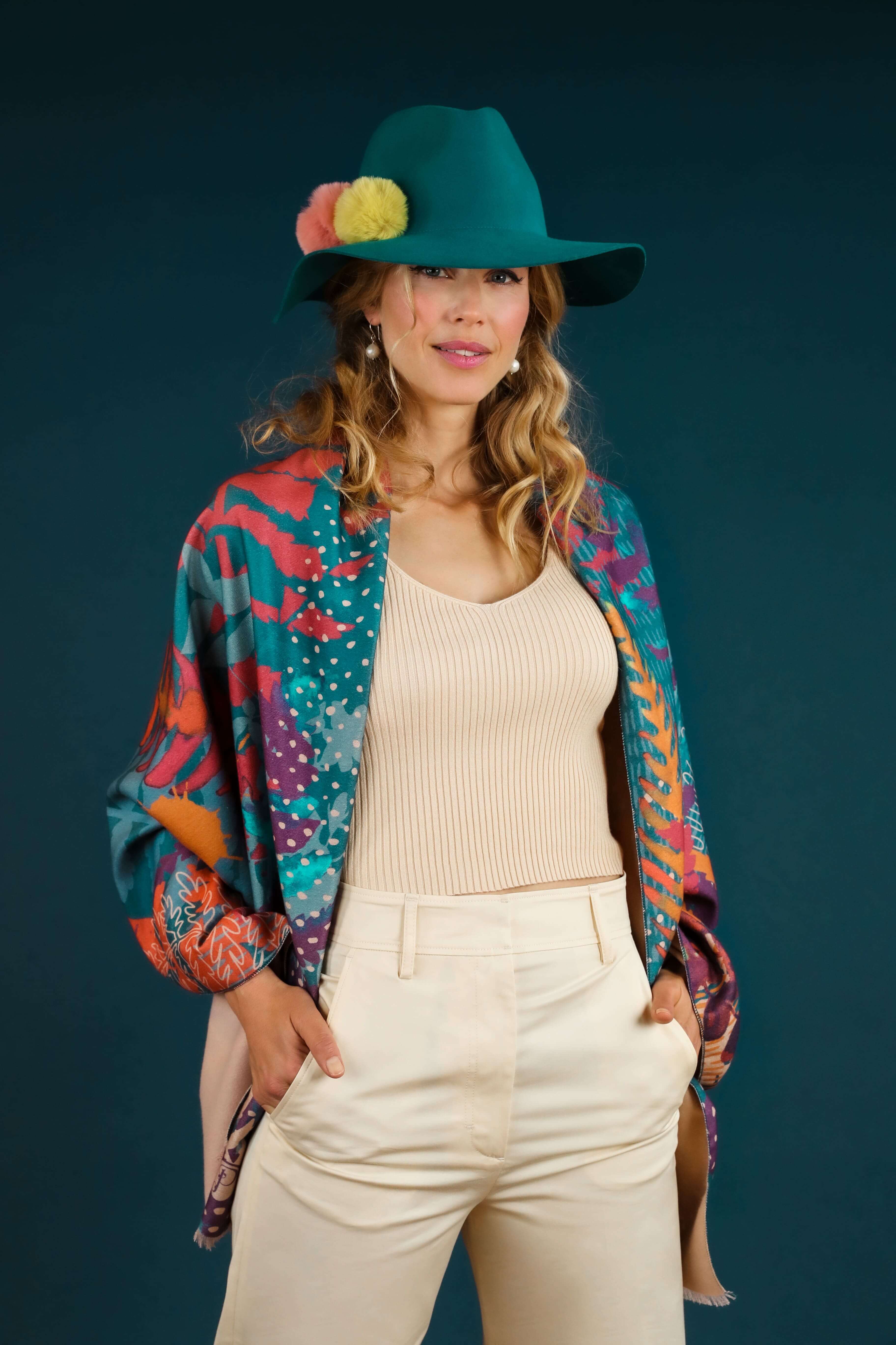 Cassandra Hat - Teal