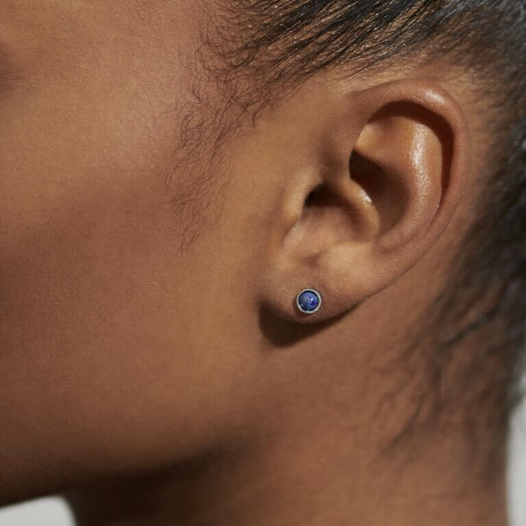 September Lapis Lazuli Birthstone Boxed Earrings