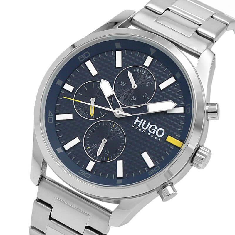 CHASE Blue Multifunctional Dial & Steel Bracelet Strap Gents Watch