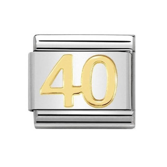 Composable Classic 18k Gold Number 40 Link