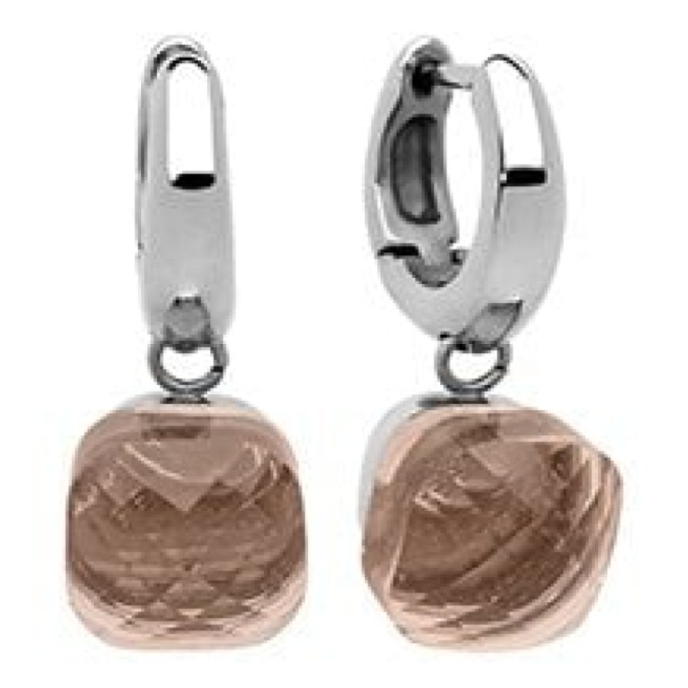 Creole "Firenze" Big (S/P) Vintage Rose Earrings