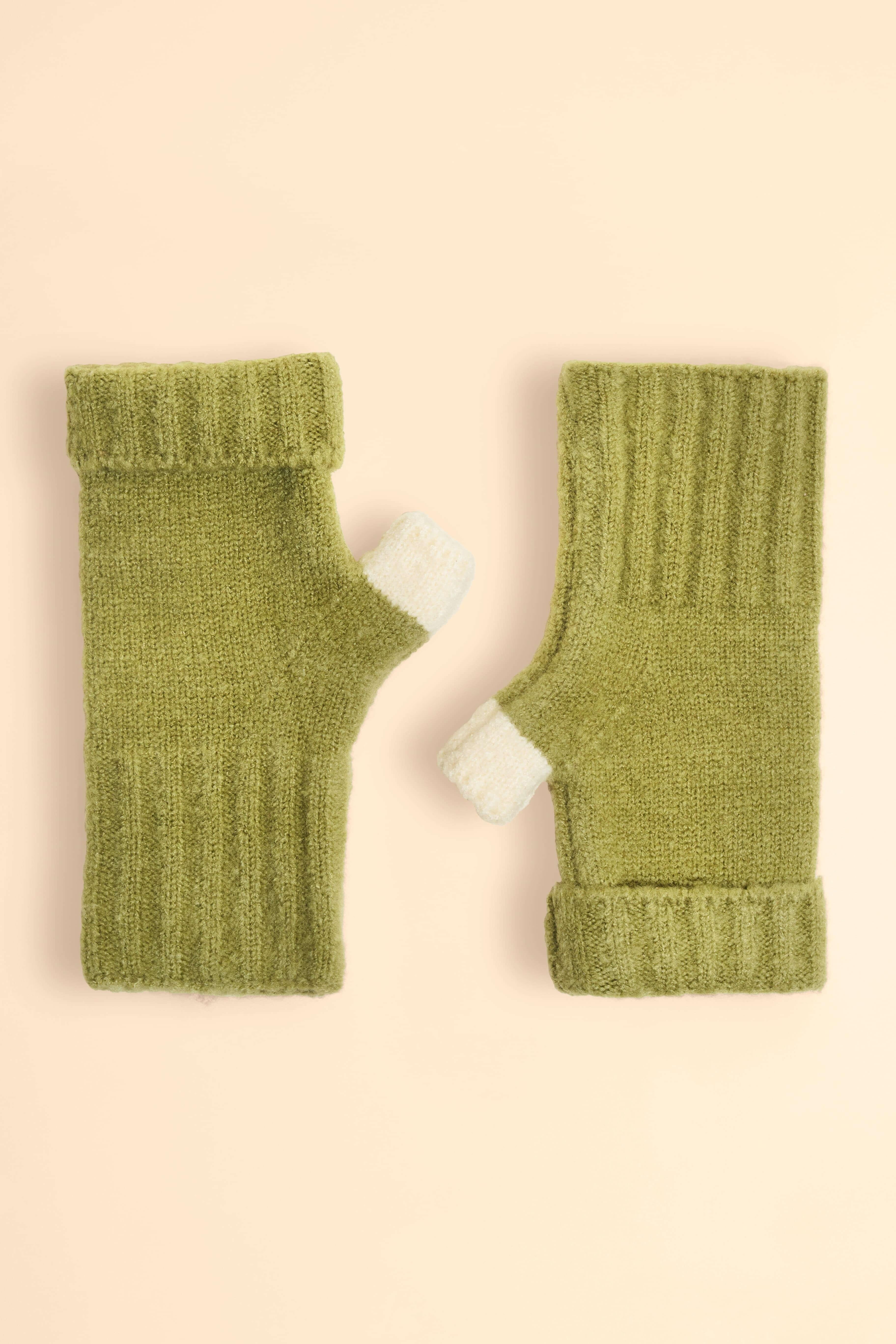 Ladies Cassia Wrist Warmers - Sage