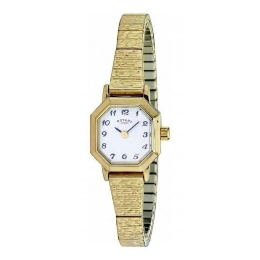 Expandable Gold Plated Steel Ladies Watch