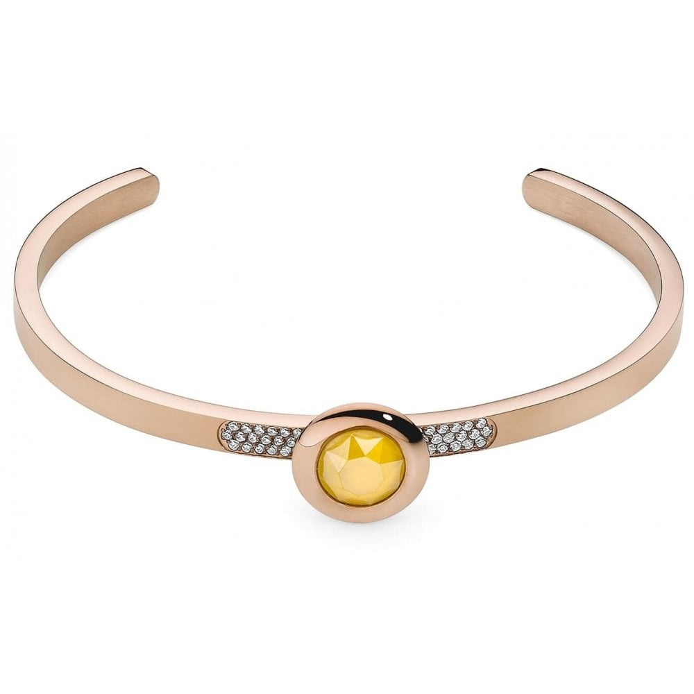 Como Deluxe Bangle In Rose Gold Plated Stainless Steel