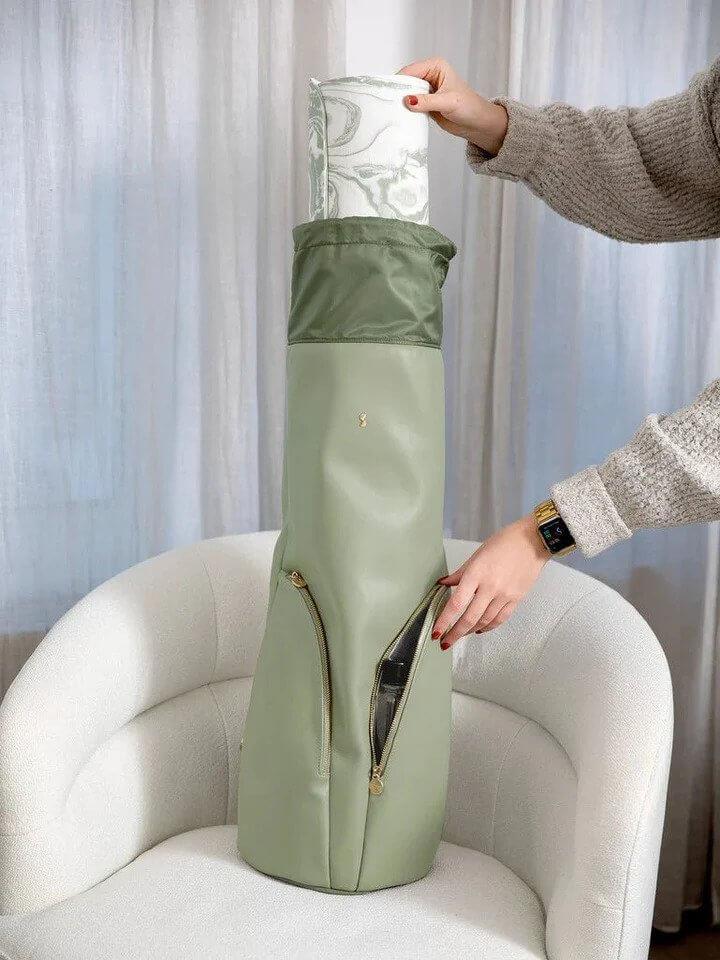 Moss Green Yoga Bag