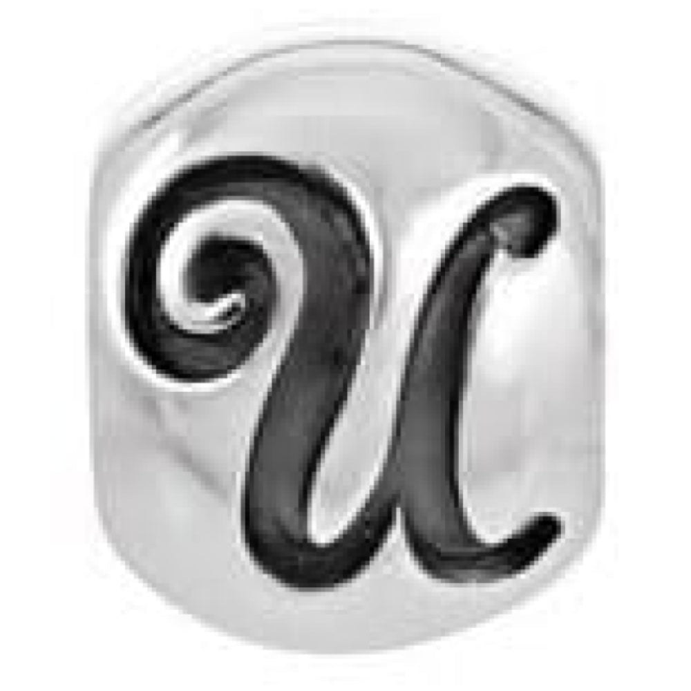 Sterling Silver Letter 'U' Link