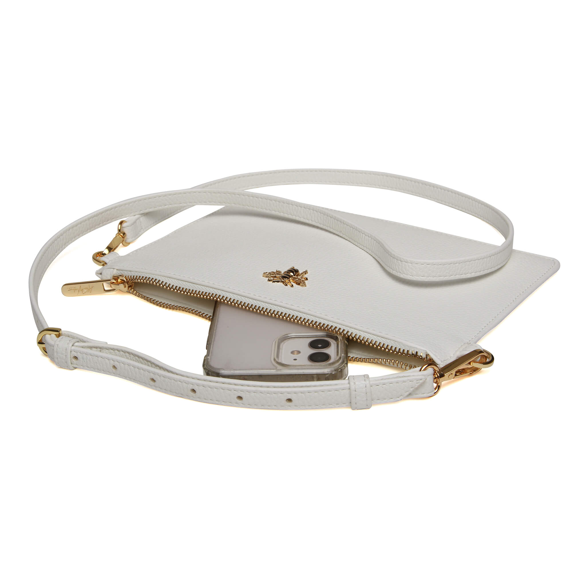 Ealing Phone/Clutch Pouch In White