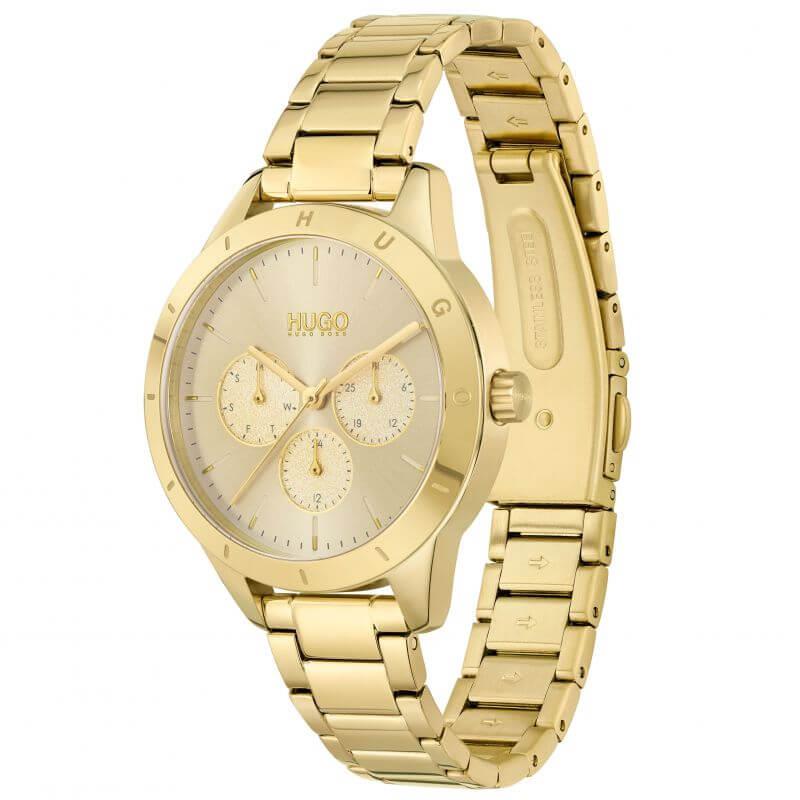 FRIEND Gold Dial & Bracelet Strap Womens Watch