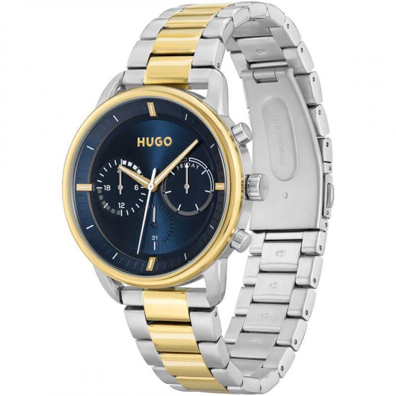 ADVISE Blue Dial Two Tone Bracelet Strap Gents Watch