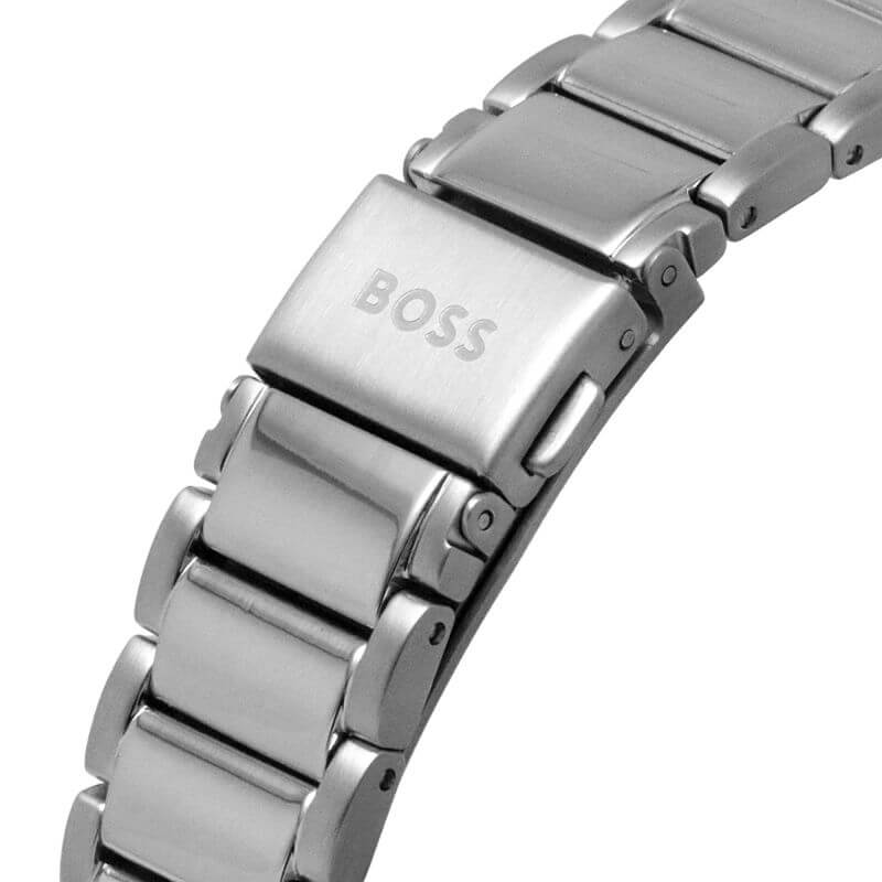 One Champagne Chronograph Dial SS Bracelet Strap Ladies Watch
