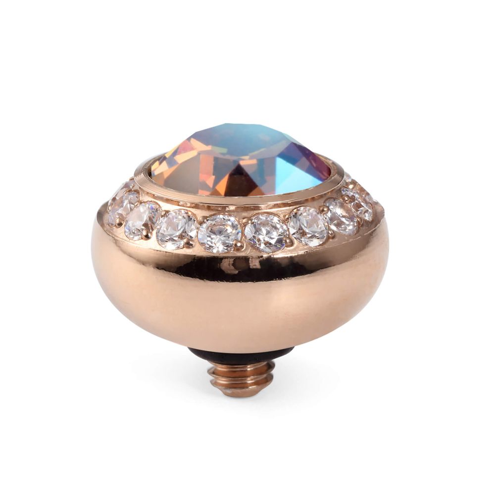TONDO Deluxe (RG/P) 10mm Light Colorado Topaz Shimmer Top