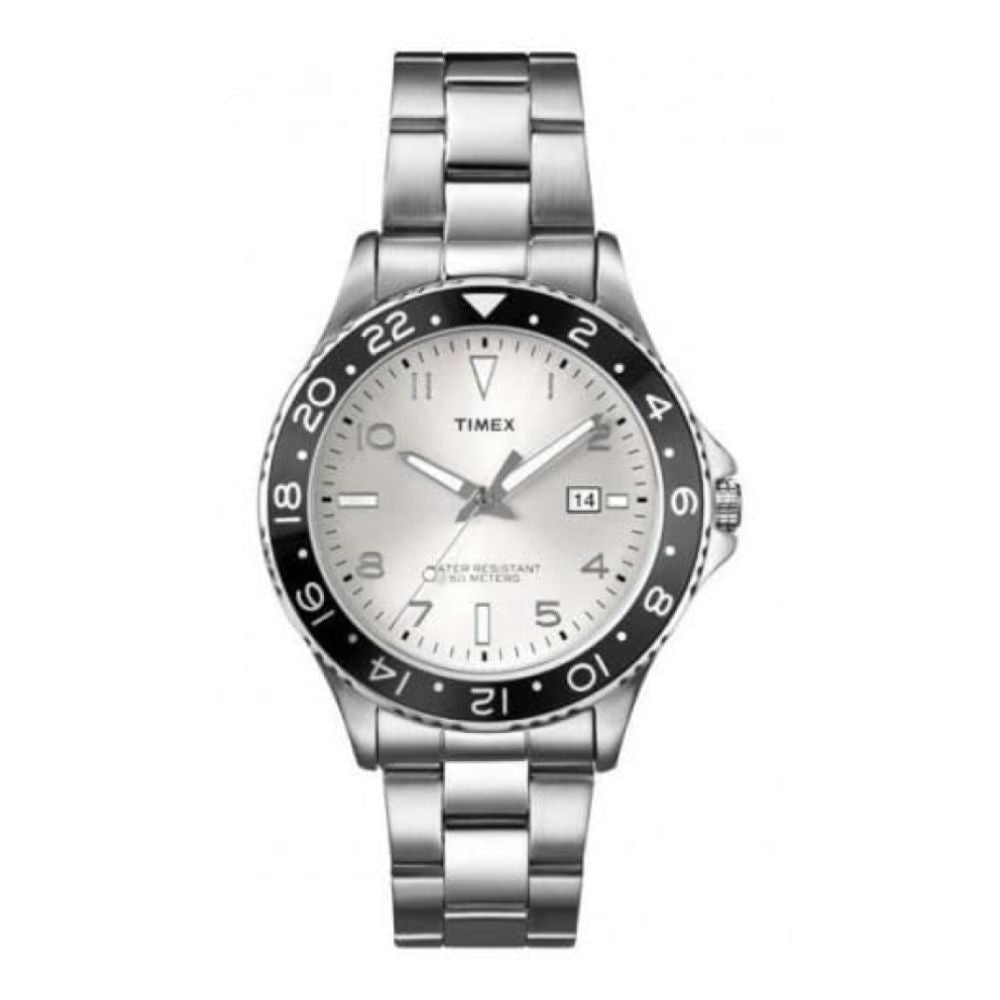 Gents Stainless Steel & Silver Dial Bracelet Watch