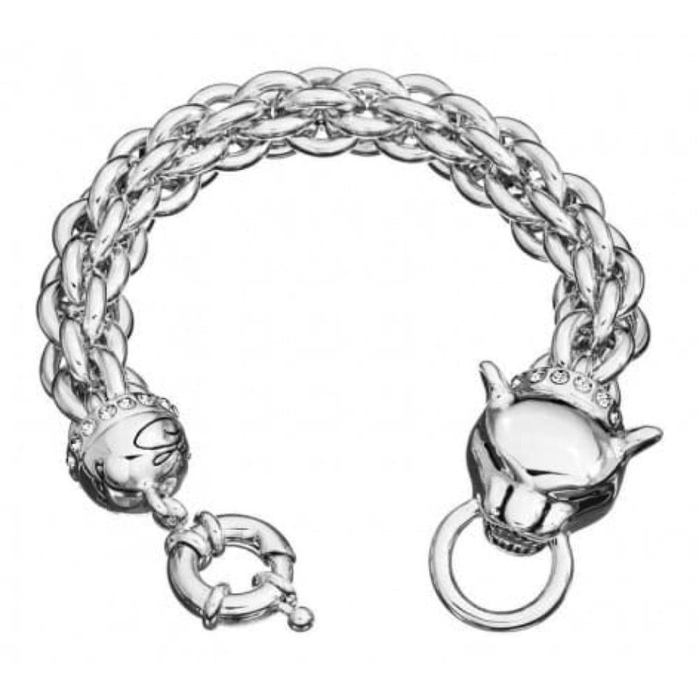 Rhodium Plated Glamazon Cougar Bracelet