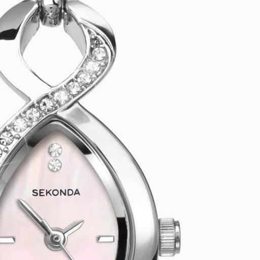 Cocktail Pink Dial With Alloy Case & Bracelet Strap Ladies Watch