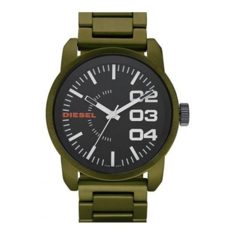 Gents Moss Green Stainless Steel Watch