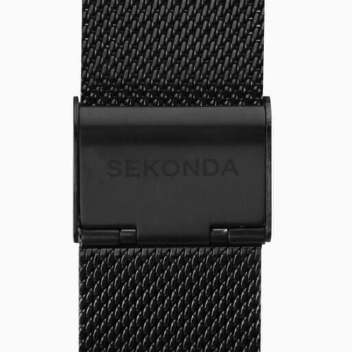 Black Case with Black Dial & Mesh Strap Men's Nordic Watch