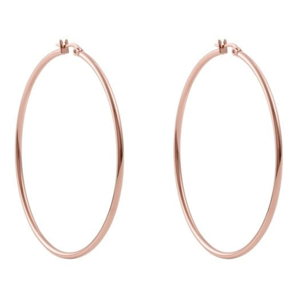 Interchangeable Creole Valentano Earrings 60mm (Rg/P)