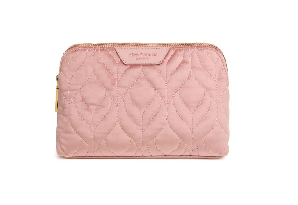 Velvet Make Up Bag- Pink