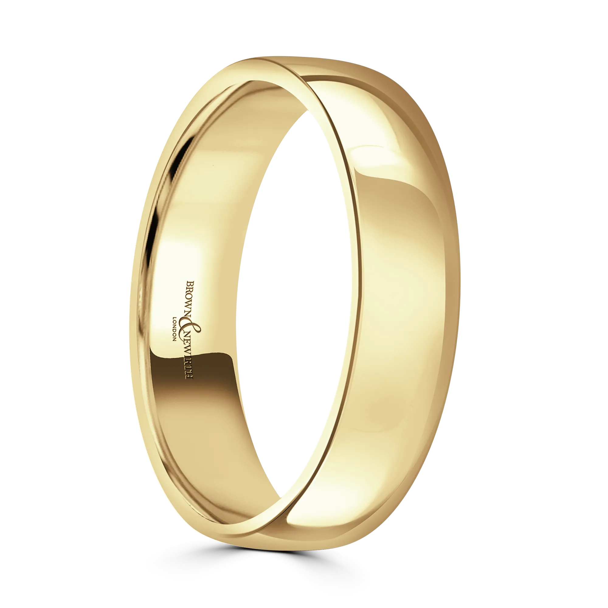 Contemporary Court 9ct Yellow Gold Wedding Band