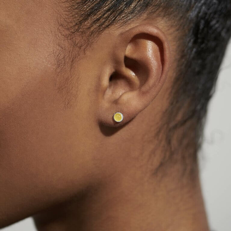 November Yellow Quartz Birthstone Boxed Earrings