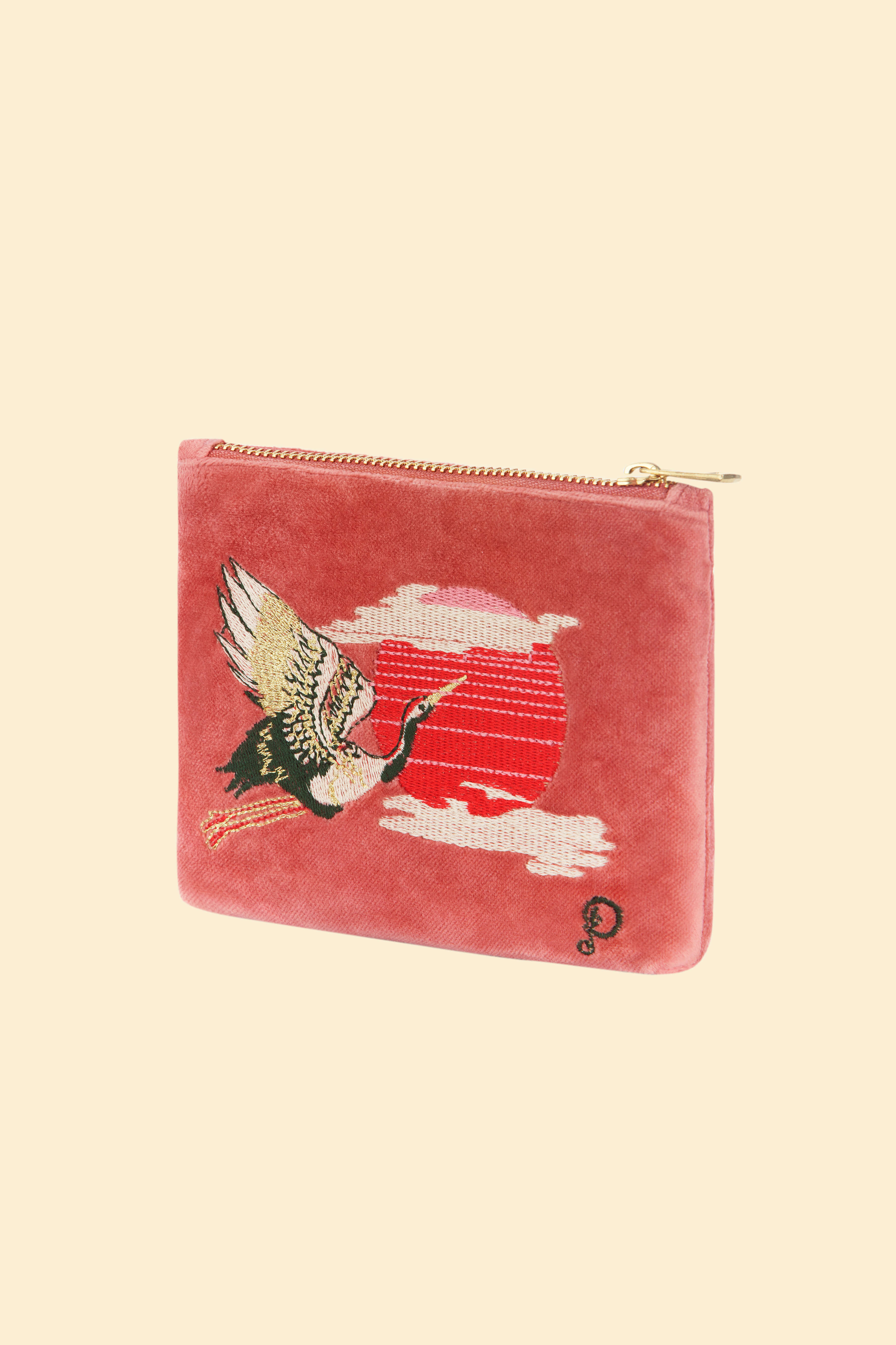 Crane at Sunrise Mini Pouch