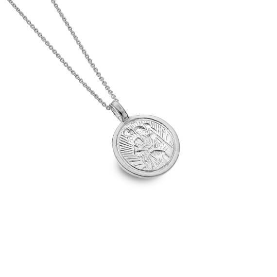 Origins St Christopher Round Pendant Necklace