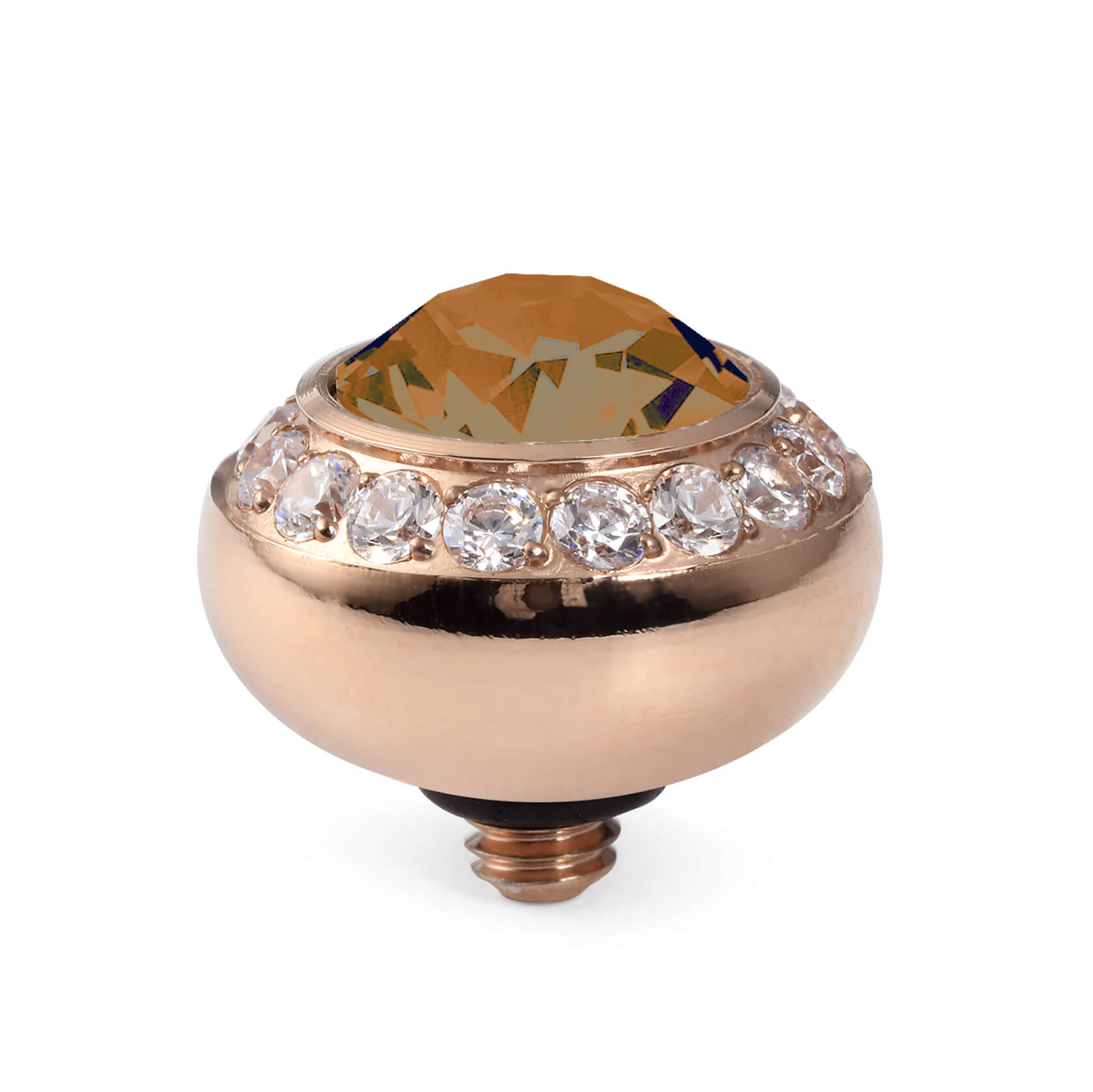 TONDO Deluxe (RG/P) 10mm Light Smoked Topaz