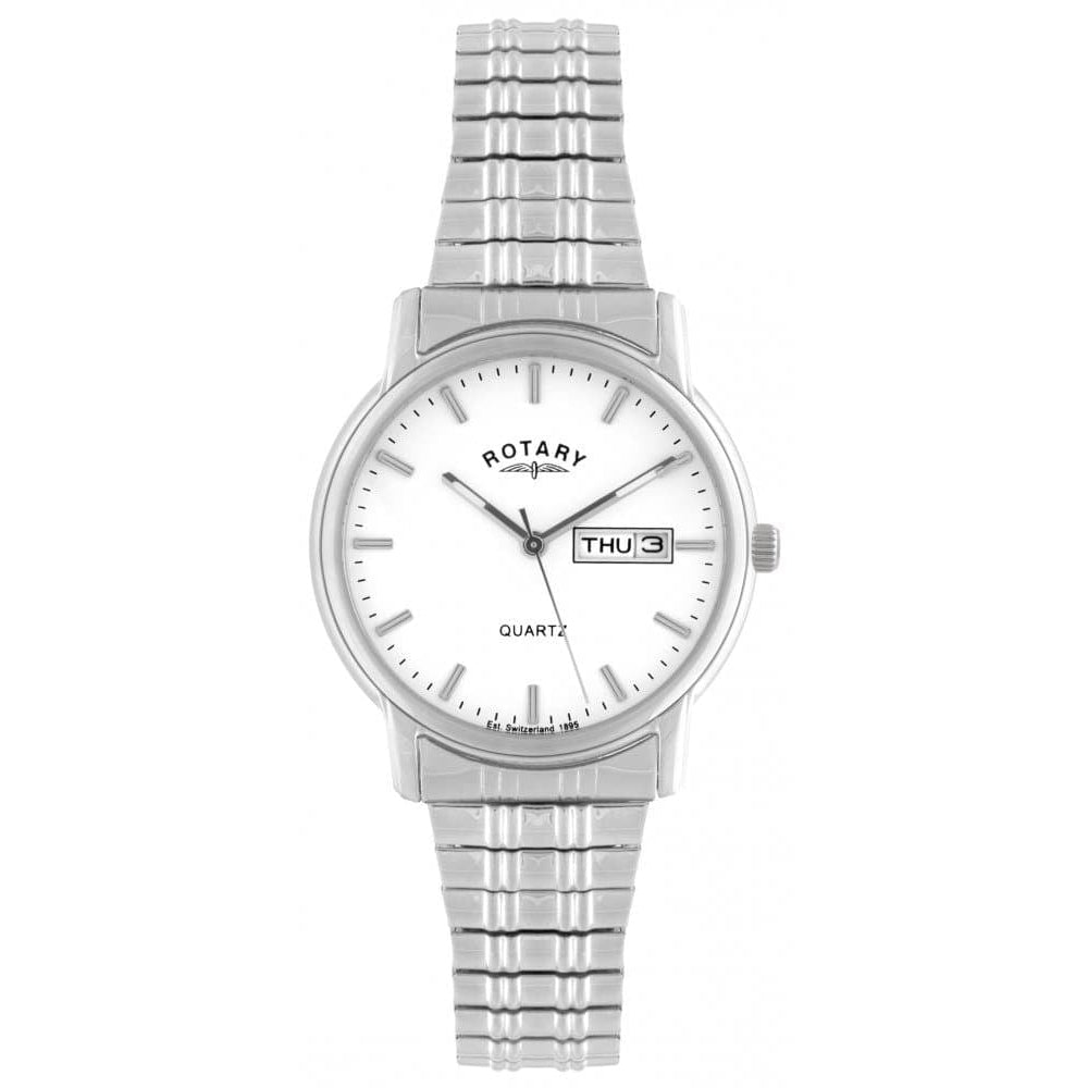 Gents Stainless Steel Expanding Bracelet Watch