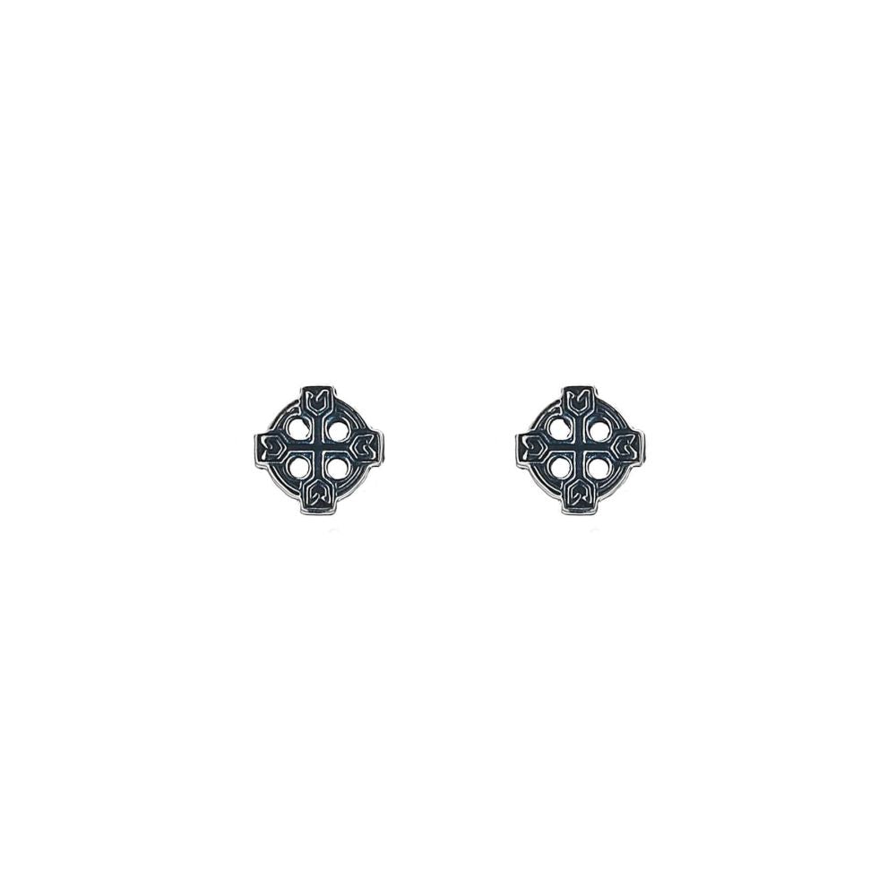 Celtic Cross Stud Earrings