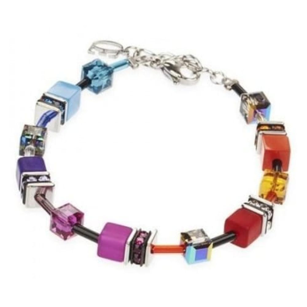 GeoCUBE Multicolour Rainbow Bracelet