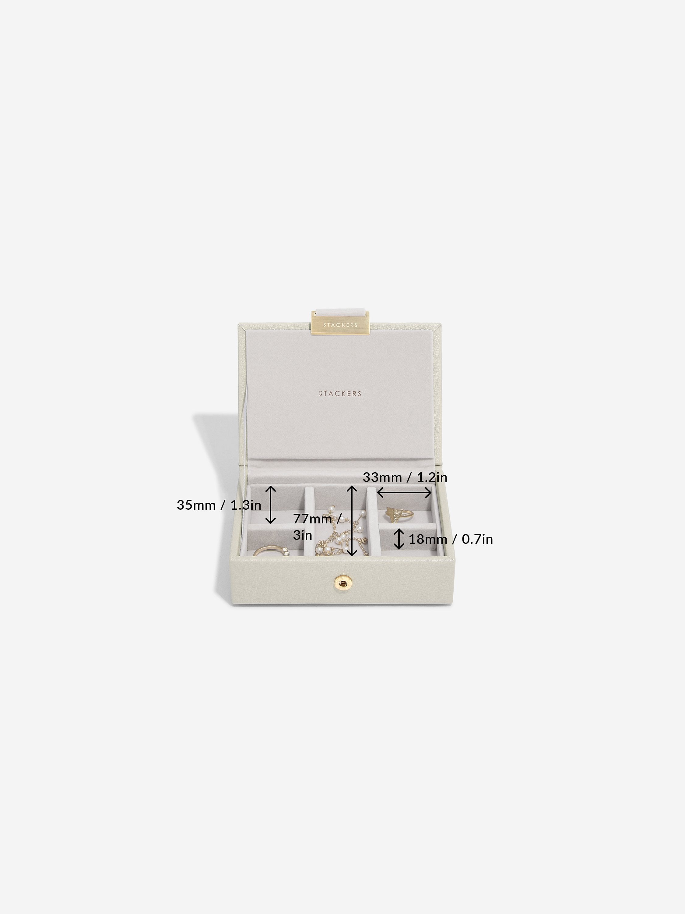 Oatmeal Set of 2 Micro Stackers