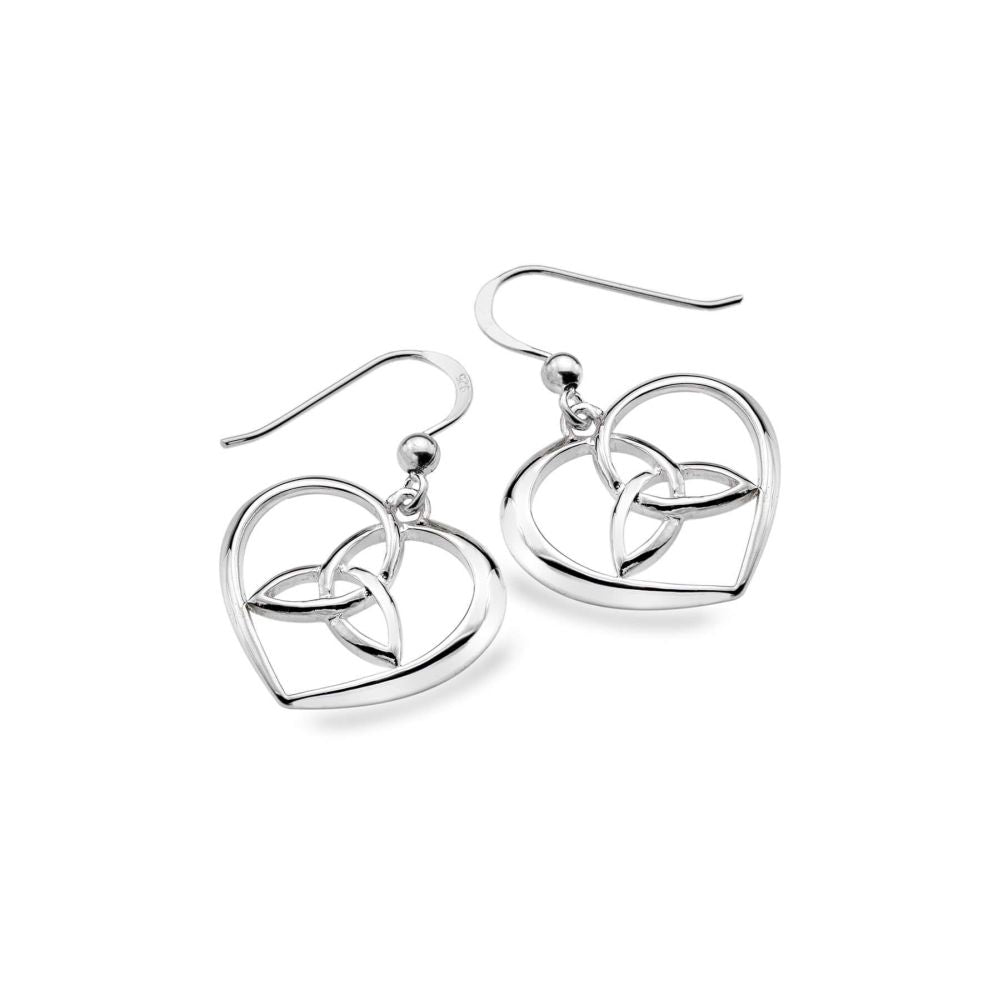 Celtic Trnity Heart Earrings