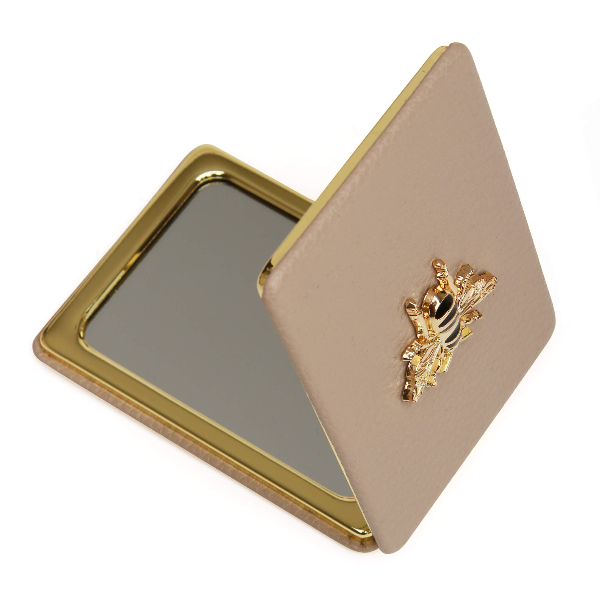 Oblong Compact Mirror Stone